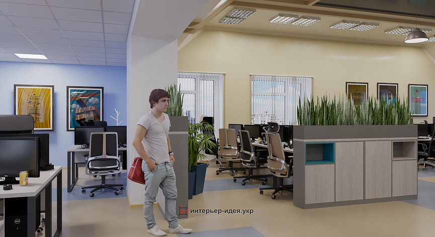 Дизайн ОpenSpace для «СПД Ukraine»