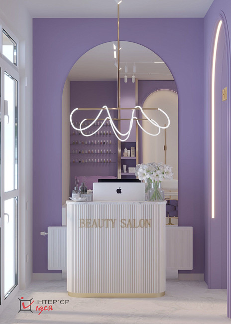 Салон красоты в неоклассике, 45 м2