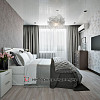 Дизайн серого интерьера спальни