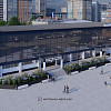 Візуалізація фасаду спортивного комплексу з басейном КП &amp;quot;МСК &amp;quot;Дніпро&amp;quot; в м. Черкаси
