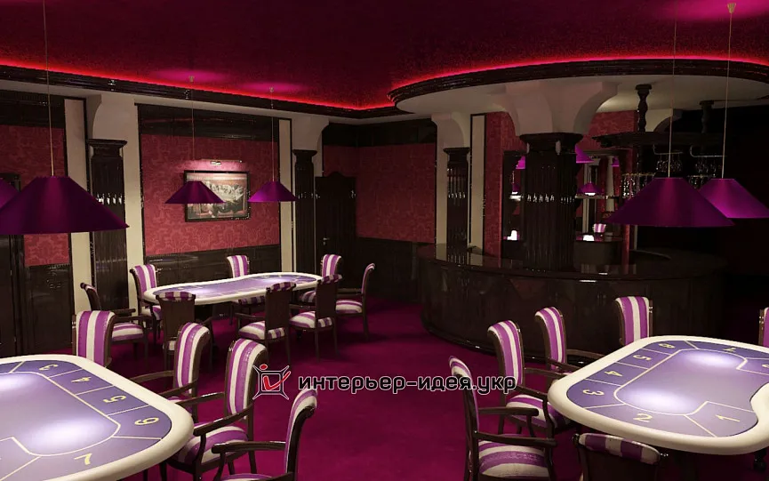 Дизайн покерного клуба в г. Киев