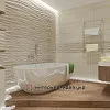 Дизайн современной ванной комнаты с овальной ванной и умывальником-чашей
