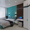 Дизайн спальни в бирюзовом цвете