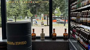 Интерьер магазина "Уманьпиво" в г. Белая Церковь по ул. Леваневского, 57