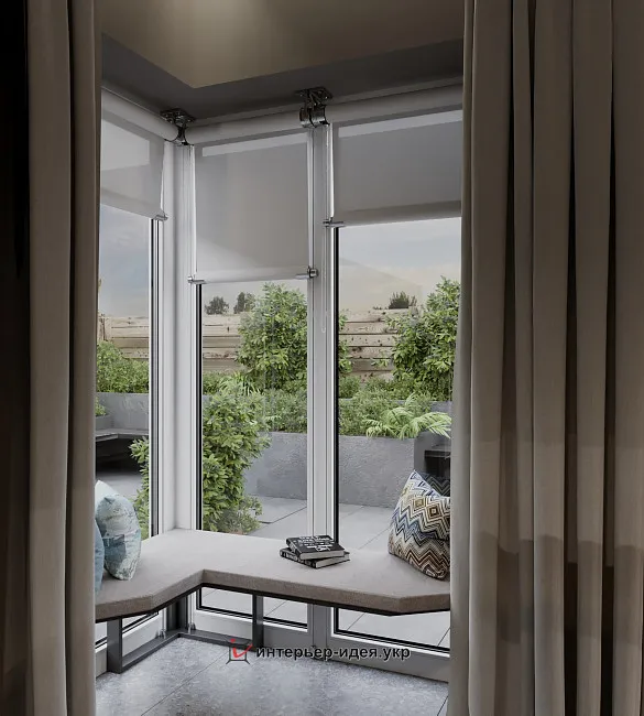 Вдали от суеты. Уютная кухня-гостиная в почти минималистичном стиле