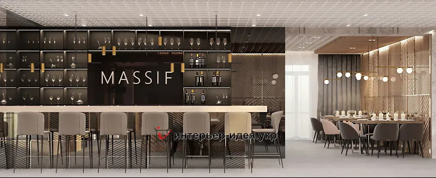 Дизайн ресторана Massif в Кагарлыке, Киевской области
