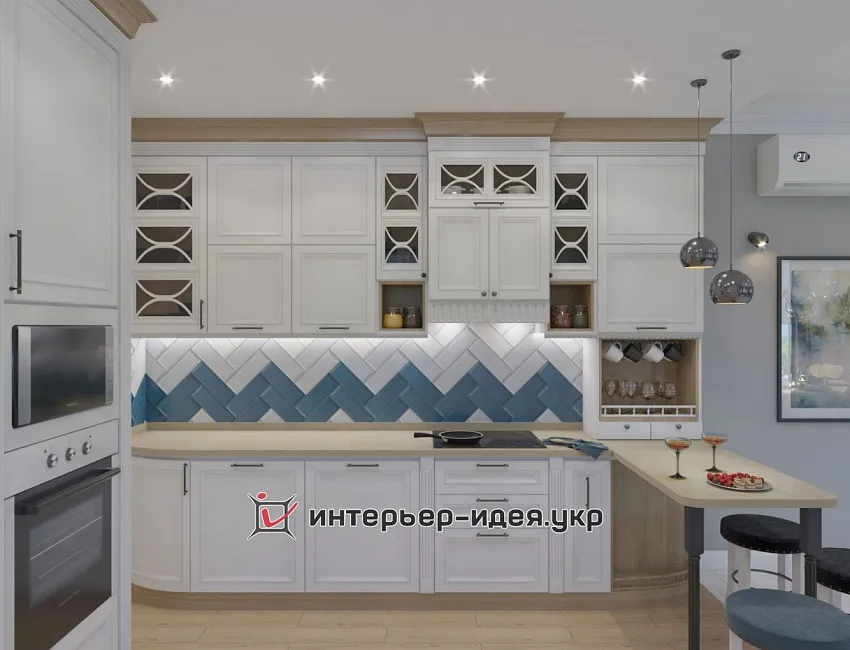 Дизайн кухни в стиле современная классика