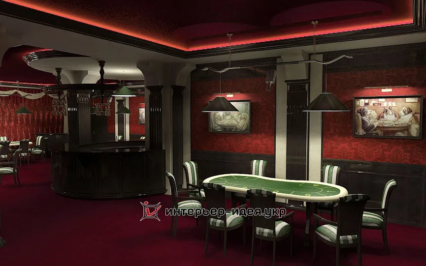 Дизайн покерного клуба в г. Киев