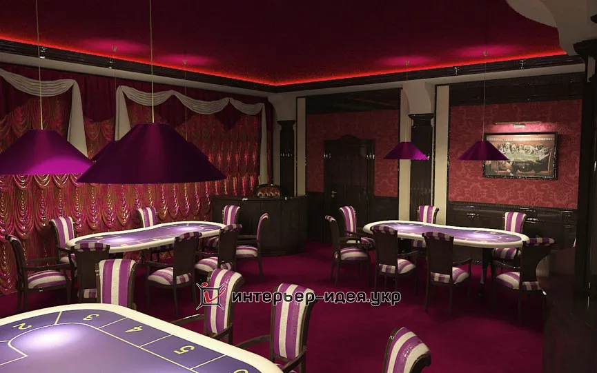 Дизайн покерного клуба в г. Киев