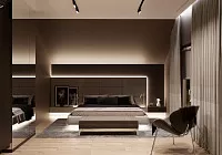 В полумраке чувств. Спальня в минималистичном стиле. Дизайн СПАЛЬНИ