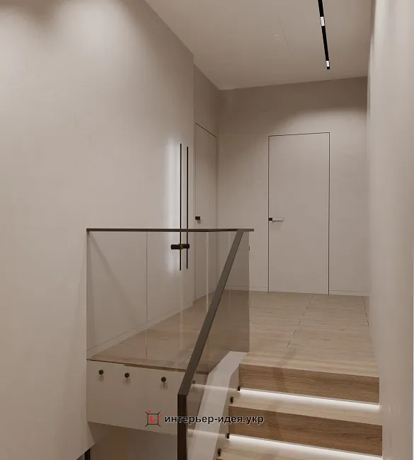 Вдали от суеты. Уютная кухня-гостиная в почти минималистичном стиле