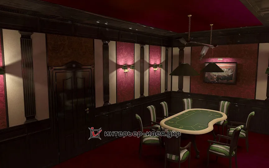 Дизайн покерного клуба в г. Киев