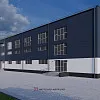 Визуализация фасада спортивного комплекса с бассейном КП &amp;quot;МСК &amp;quot;Днепр&amp;quot; в г. Черкассы