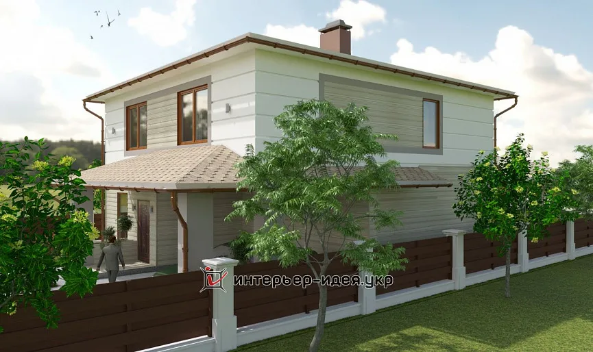 Современный дизайн фасада дома