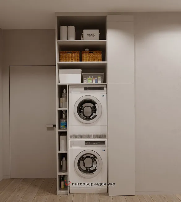 Вдали от суеты. Уютная кухня-гостиная в почти минималистичном стиле