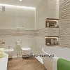 Дизайн современной ванной комнаты с овальной ванной и умывальником-чашей