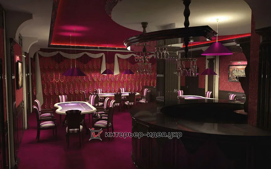 Дизайн покерного клуба в г. Киев