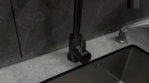 Эффектный и молодежный дизайн кухни-студии