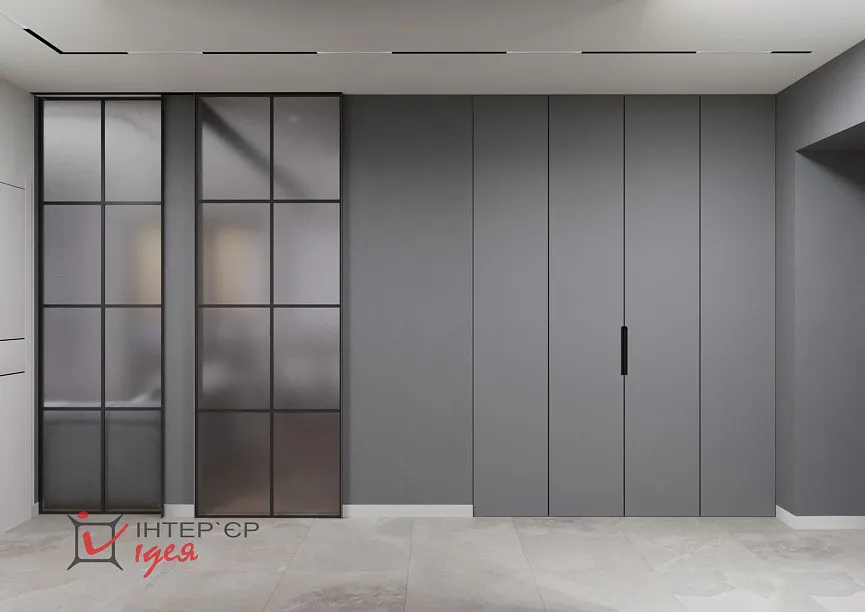 Прихожая 13,5 м2 в стиле своевременный минимализм